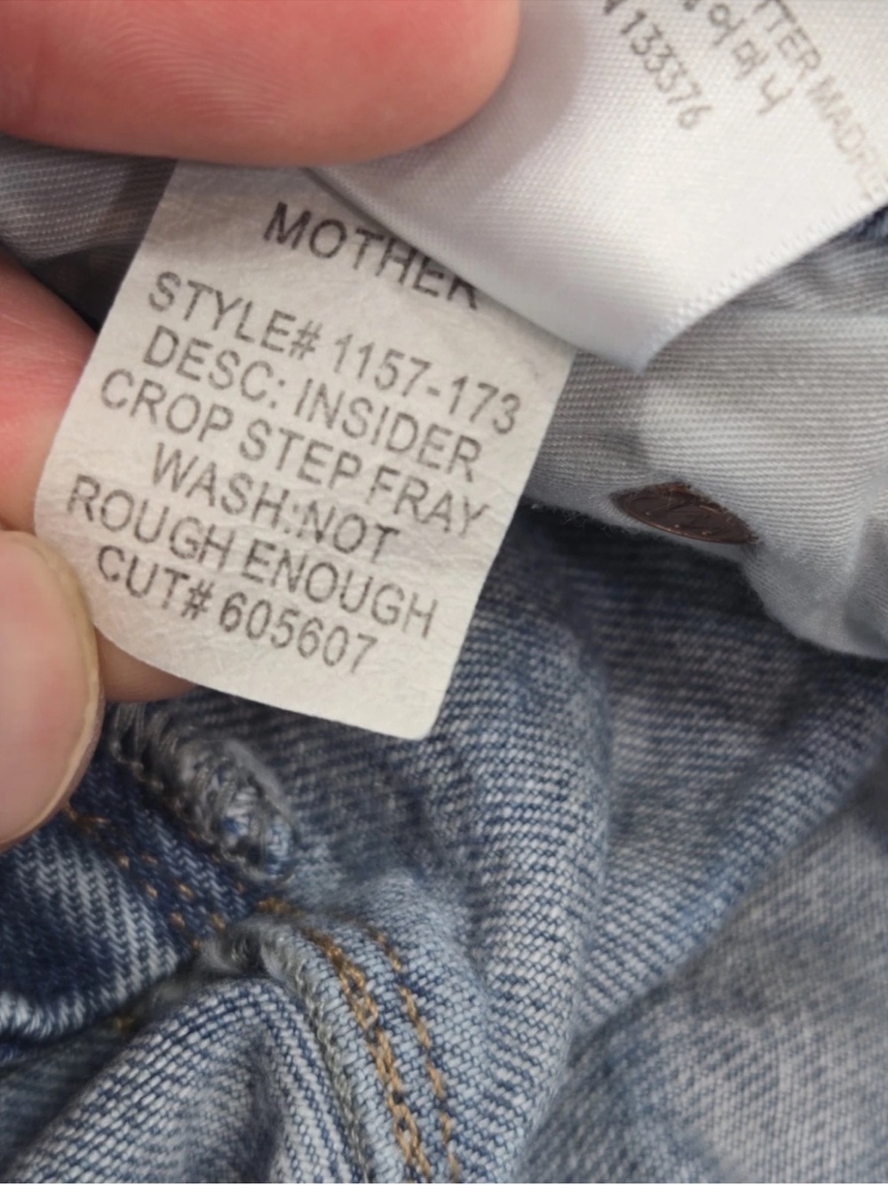 Mother Snap Down Mini Flare High Spirits RARE Size 29 Womens - Picture 6 of 14
